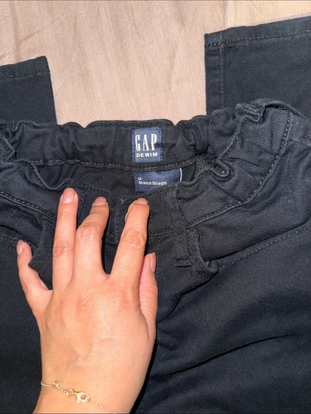 GAP Black Kids Straight Leg Pants